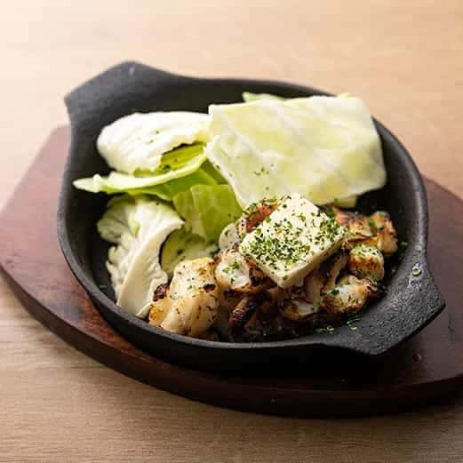 イカゲソあおさバター焼き