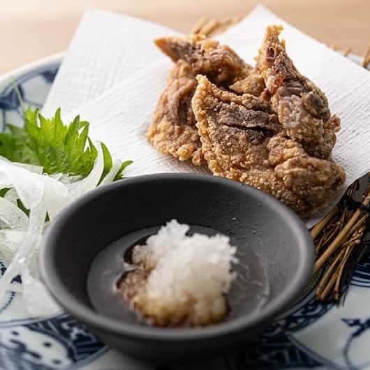 鮪ほほ肉竜田揚げ