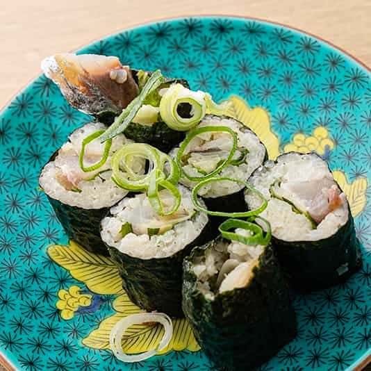 鯵と生姜の大葉巻