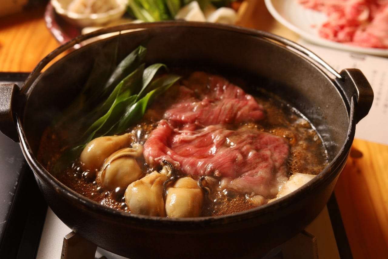 [winter Only] Yamato Beef And Hiroshima Oysters Premium Sukiyaki Course 