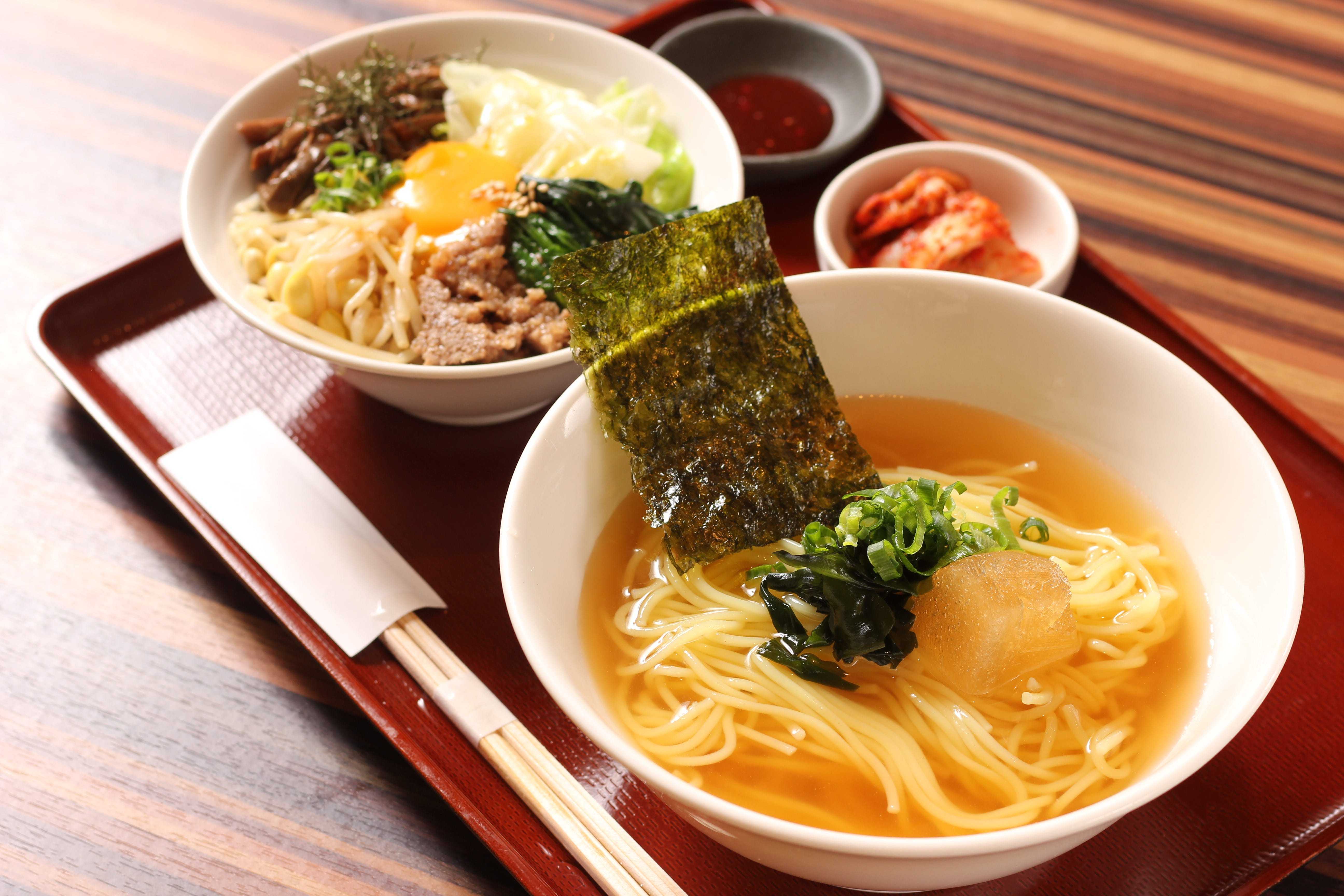 冷麺＆ミニピビンパ