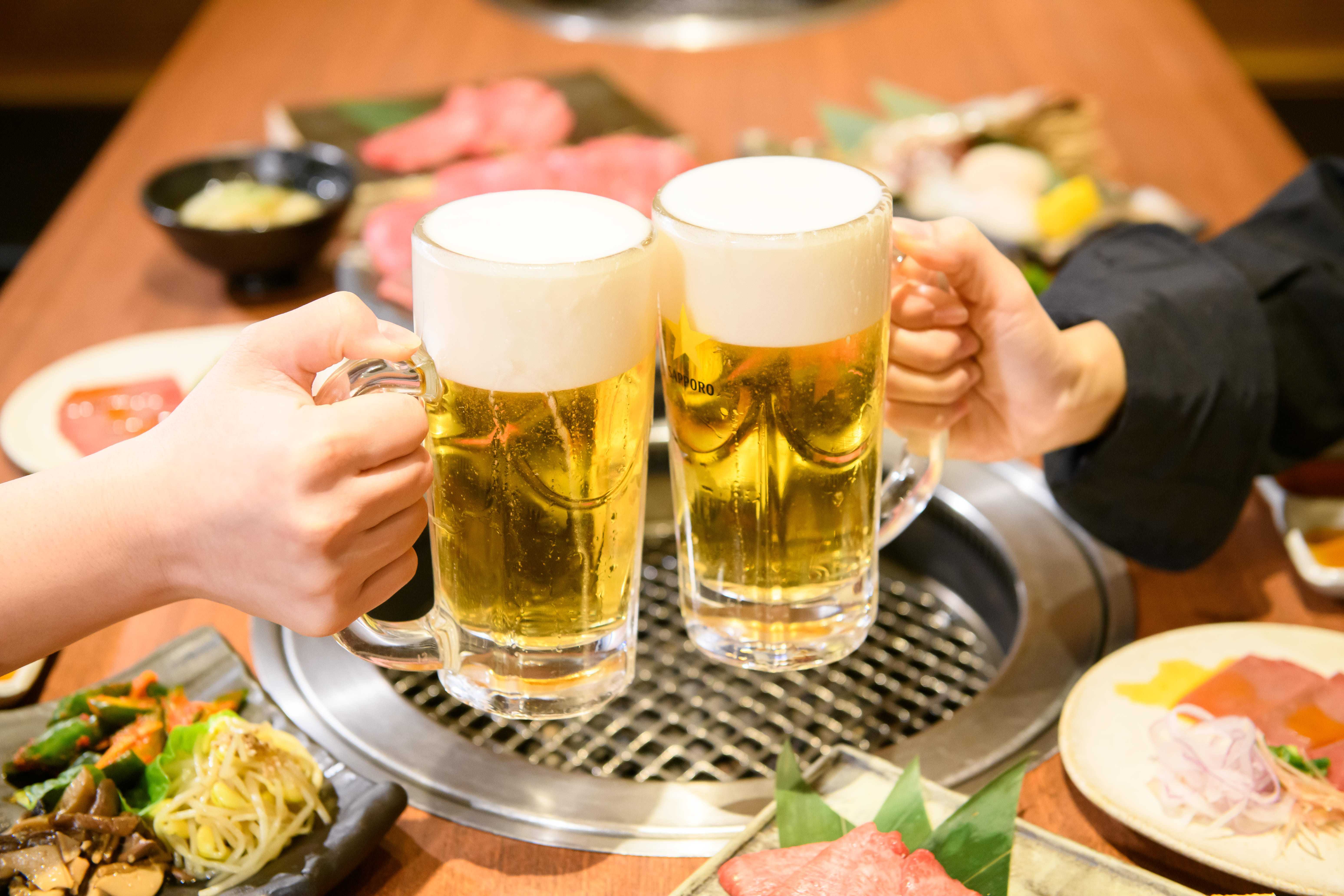 一口目の幸せがしみる！生ビール