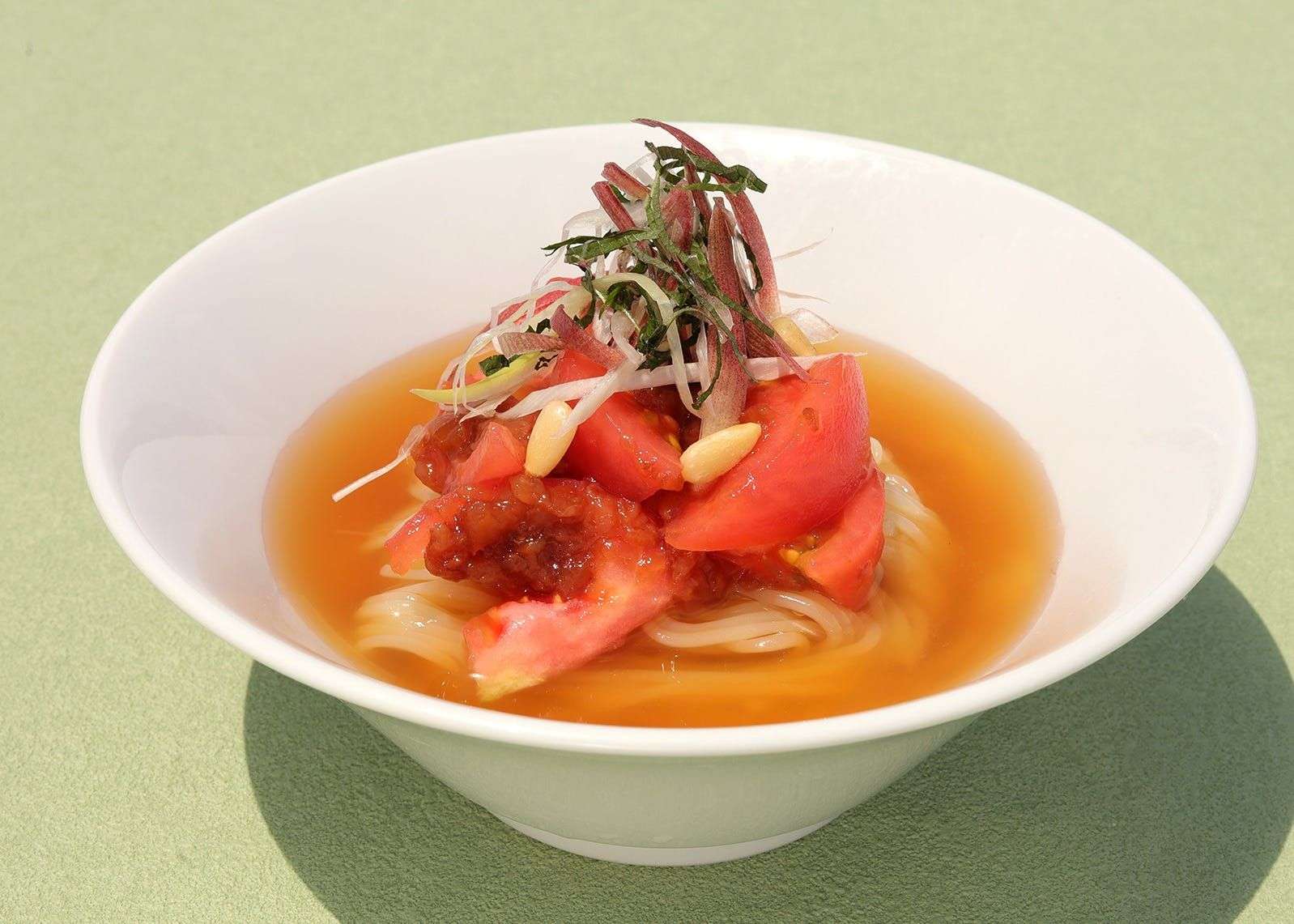 さっぱり爽やかトマトと南高梅のさわやか冷麺