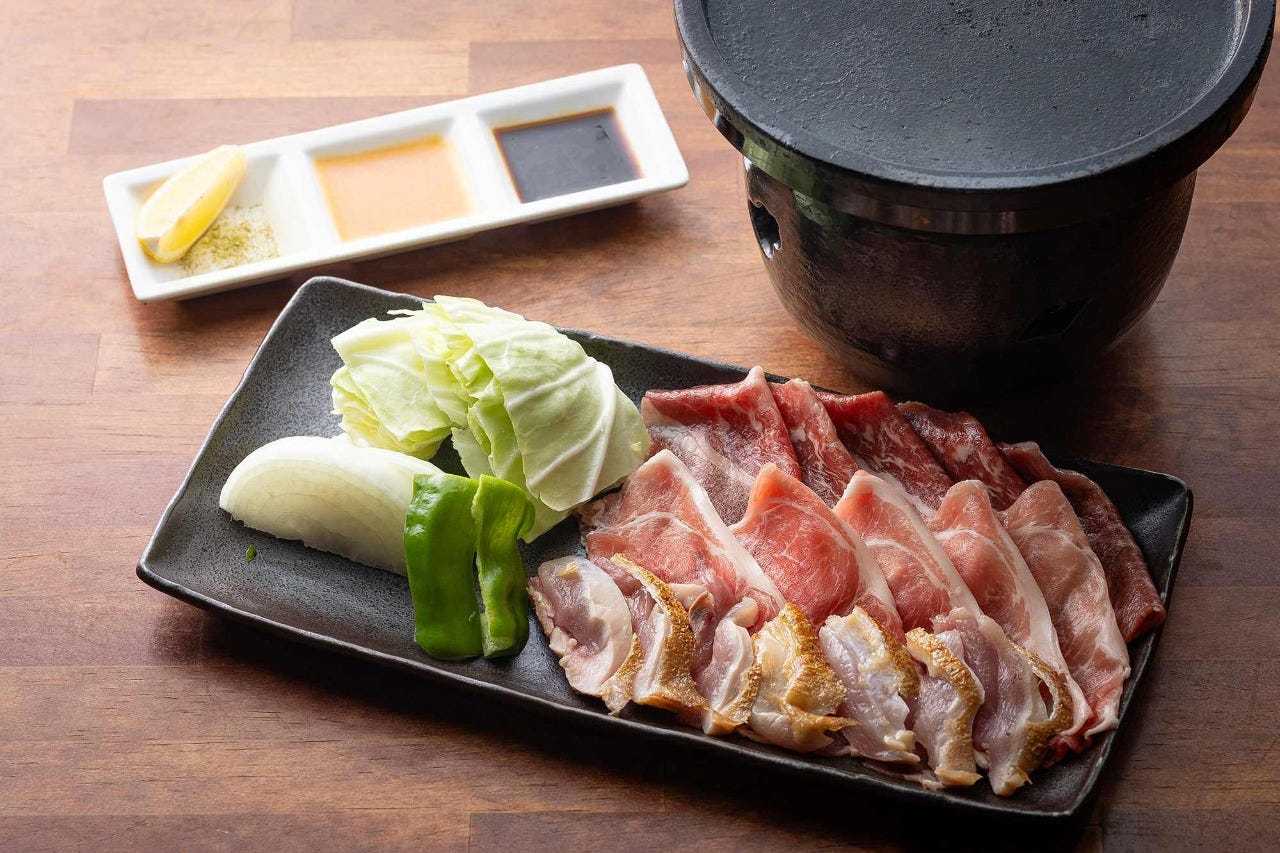薩摩三味 (鶏・豚・牛) 