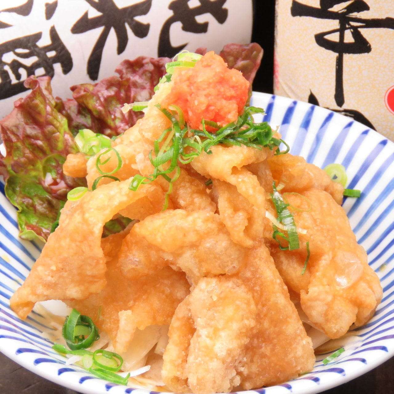 鶏皮パリパリポン酢