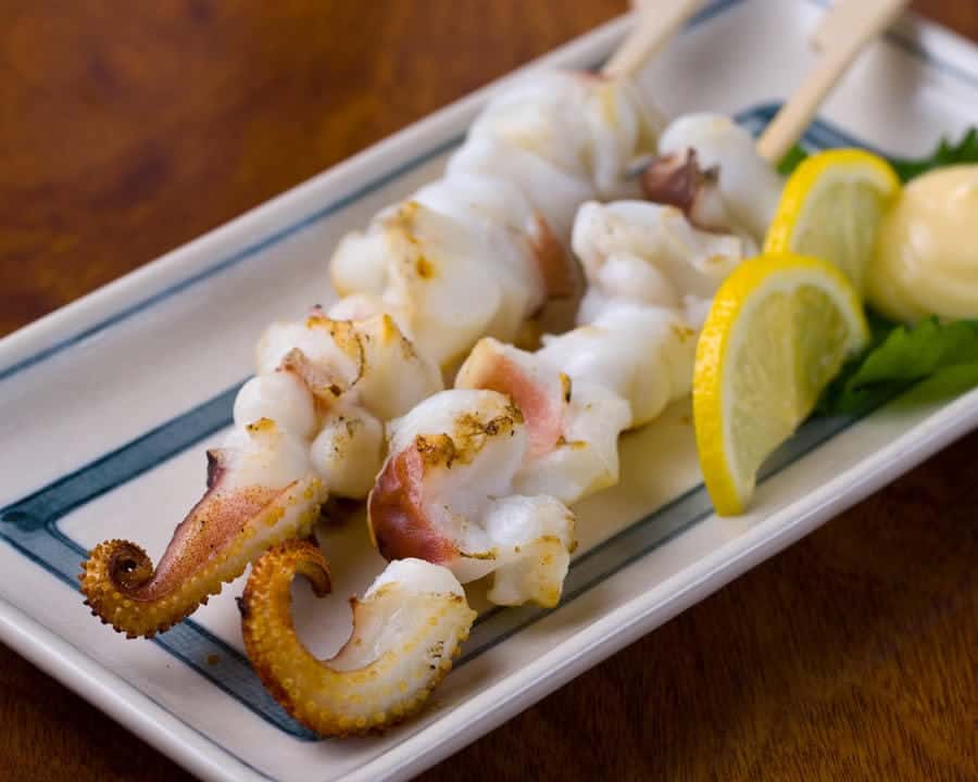 イカゲソの一本焼