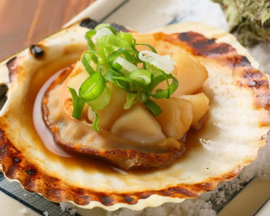 【名物】活ホタテのバター焼き