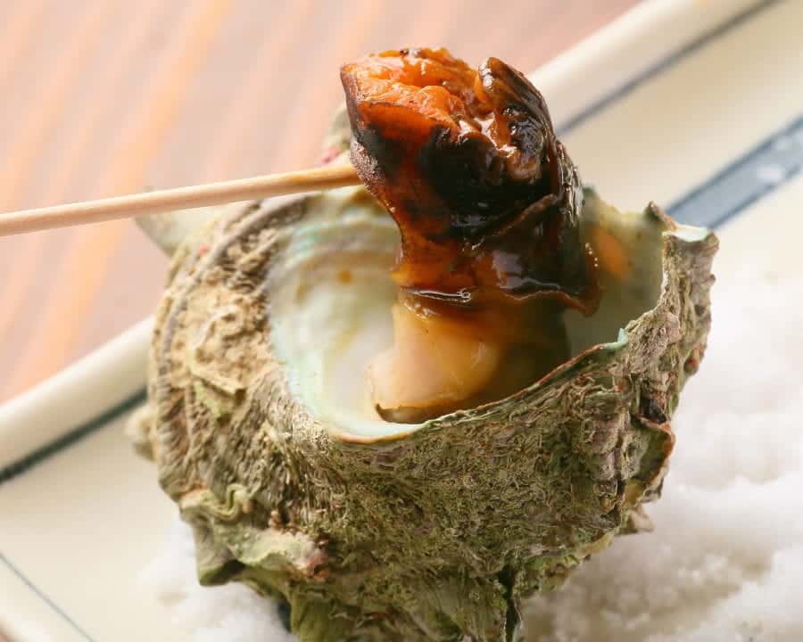 活サザエの壺焼き