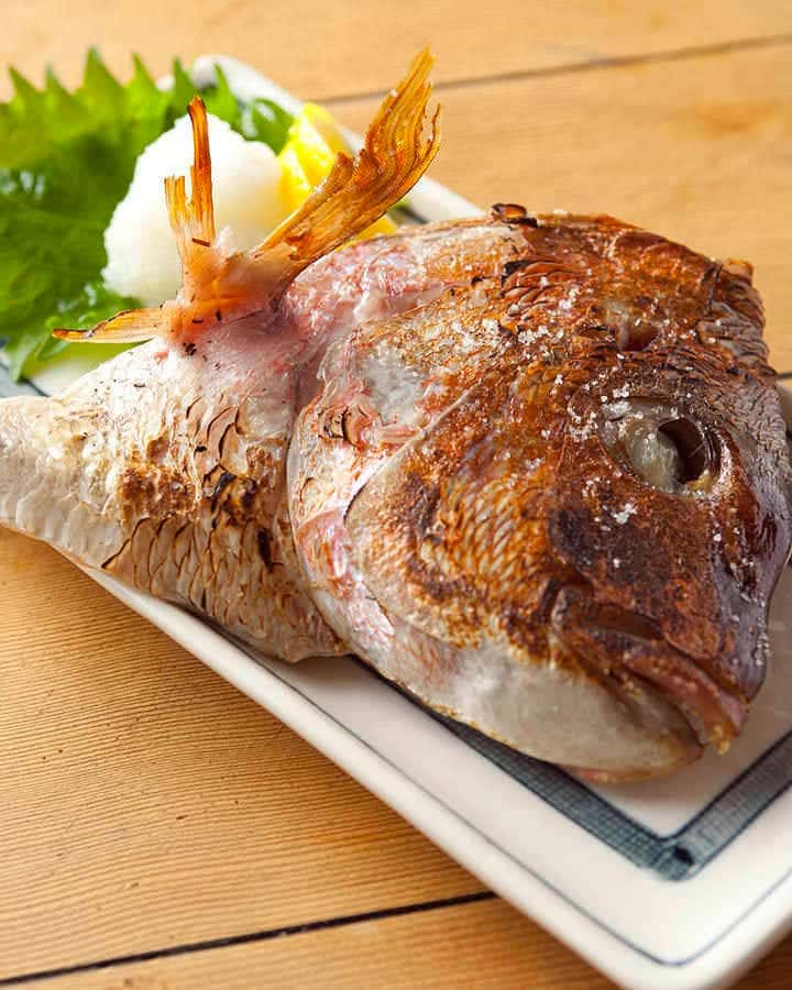 真鯛のかぶと焼