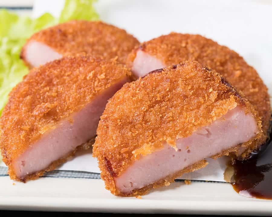 お肉屋さんのハムカツ