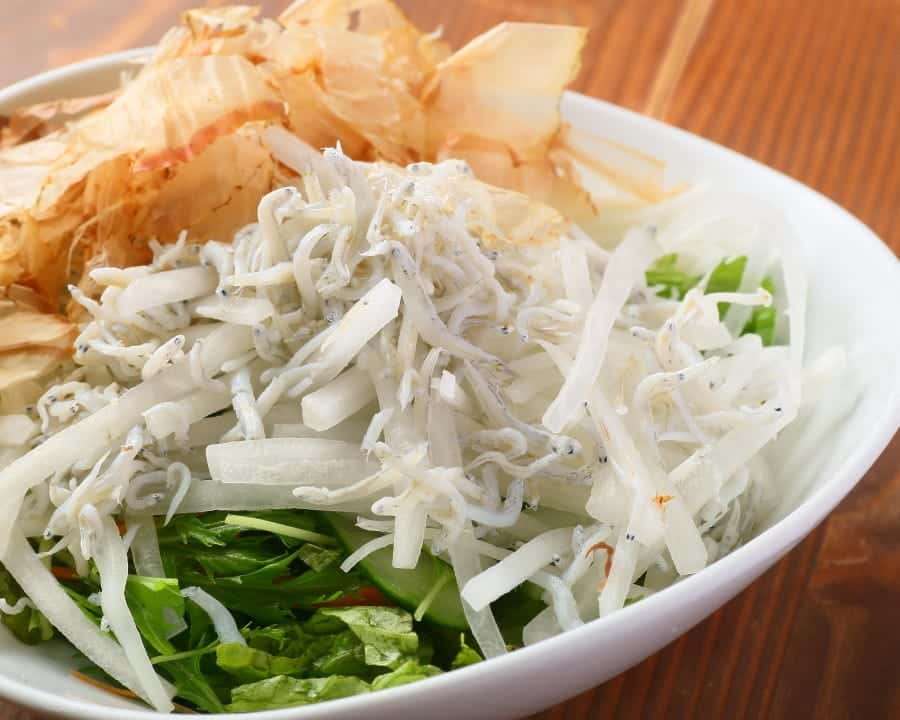 釜揚げしらすと大根のサラダ