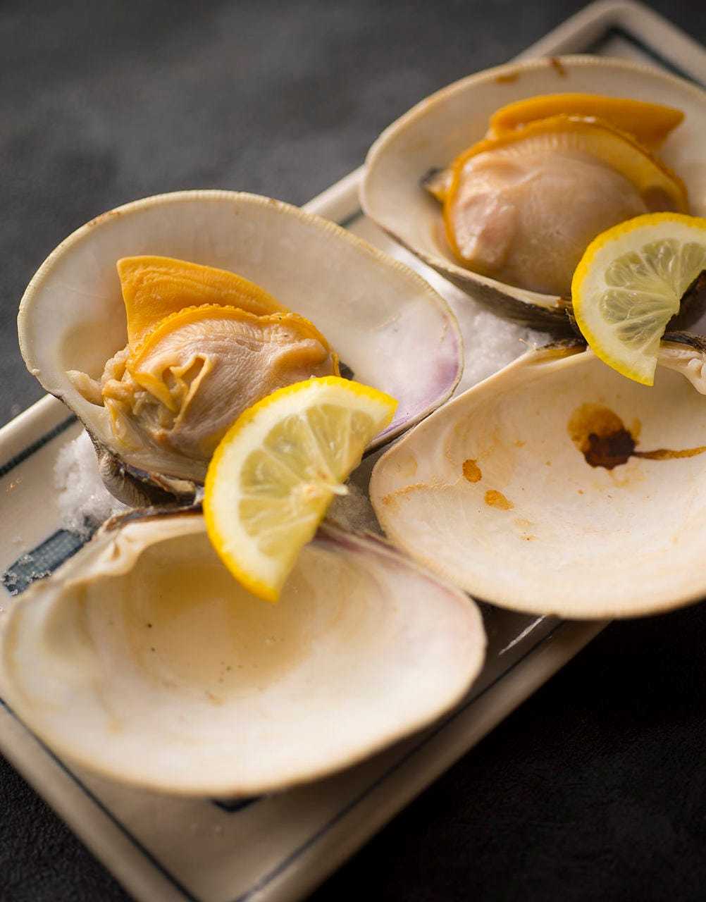 白ハマグリの塩焼